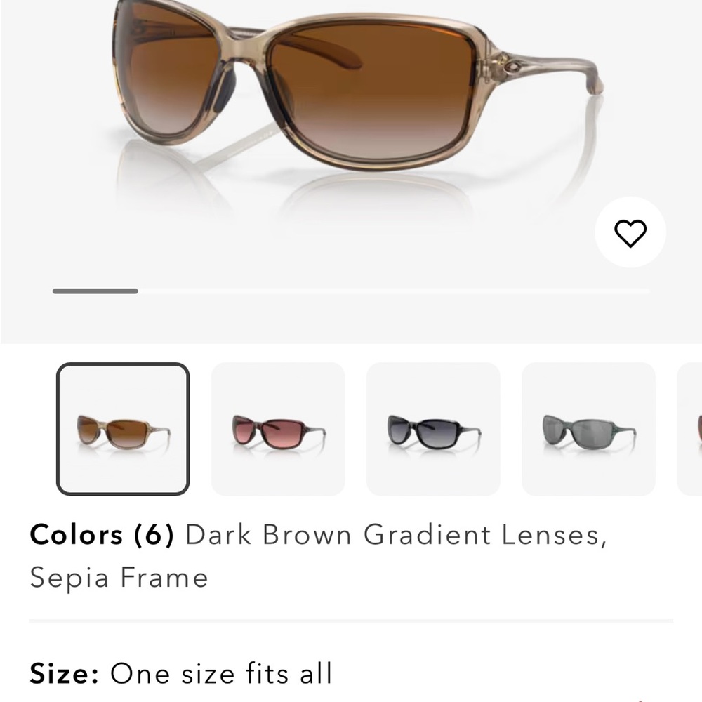 Oakley Sepia Frame Sunglasses with Dark Brown Gradient Lenses,  No box